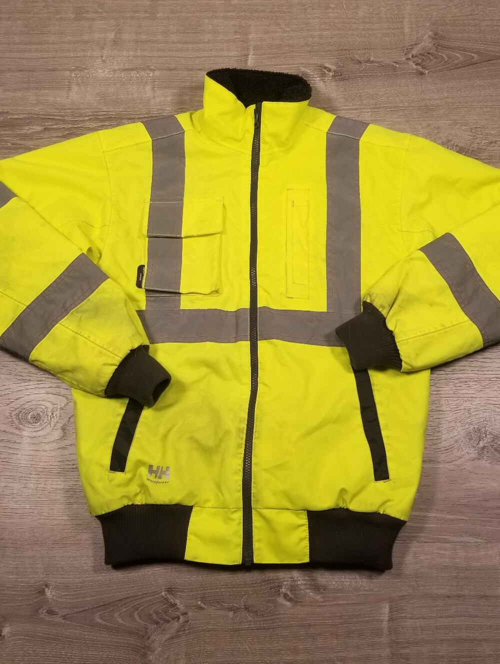 Helly Hansen Alta Hi Vis Class 3 Insulated Pilot Jacket Size XS Neon Yellow